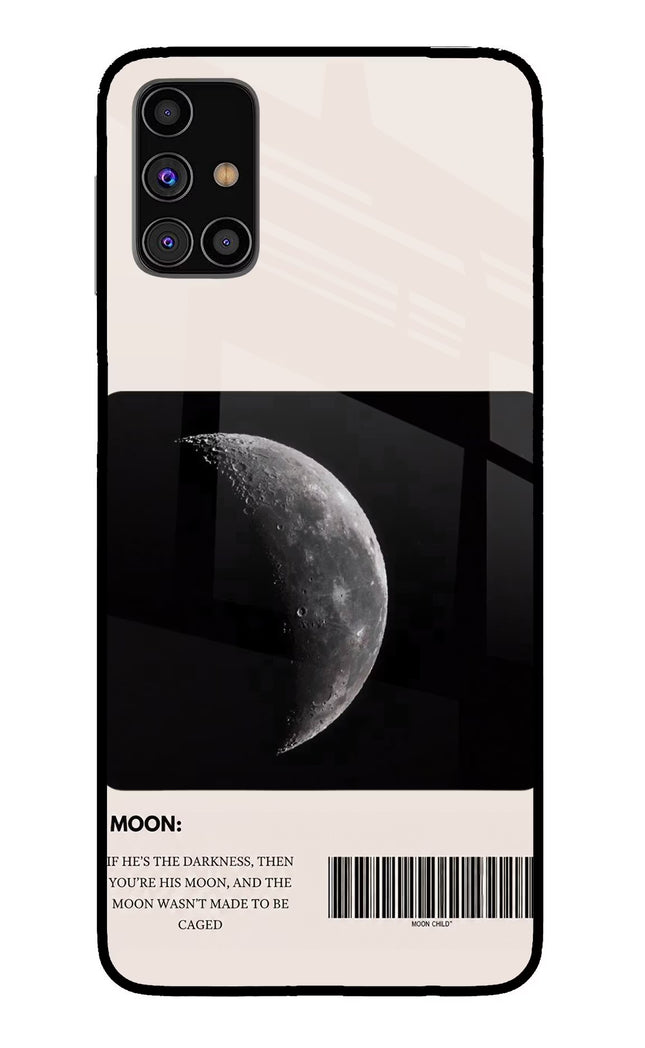 Moon Phase Samsung M31s Glass Case