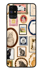 Mirror Cats Samsung M31s Glass Case