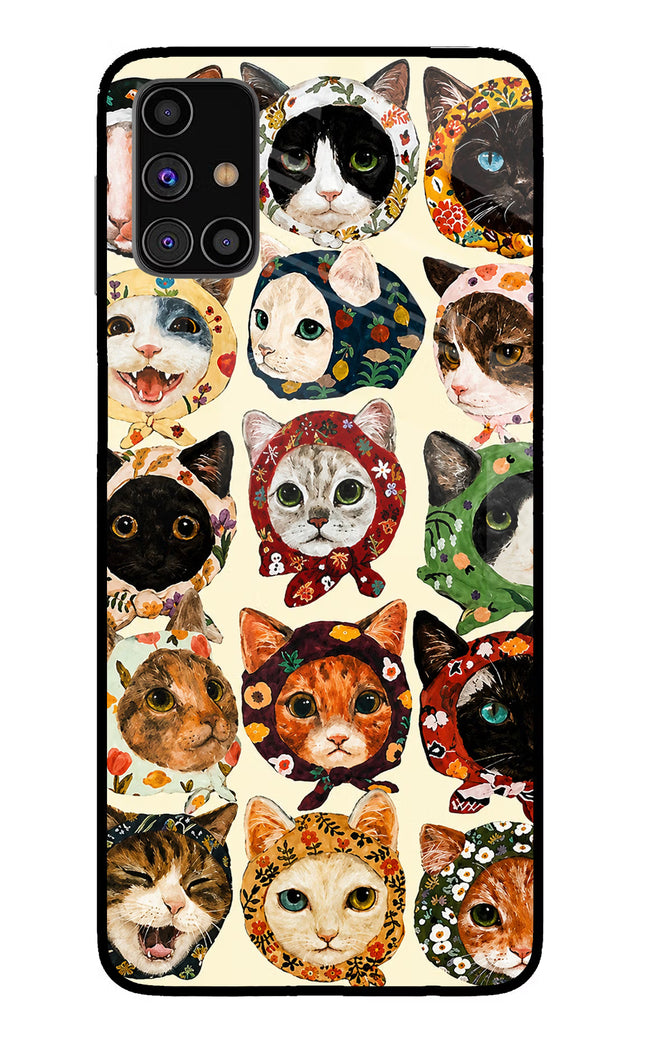 Cool Cat Samsung M31s Glass Case
