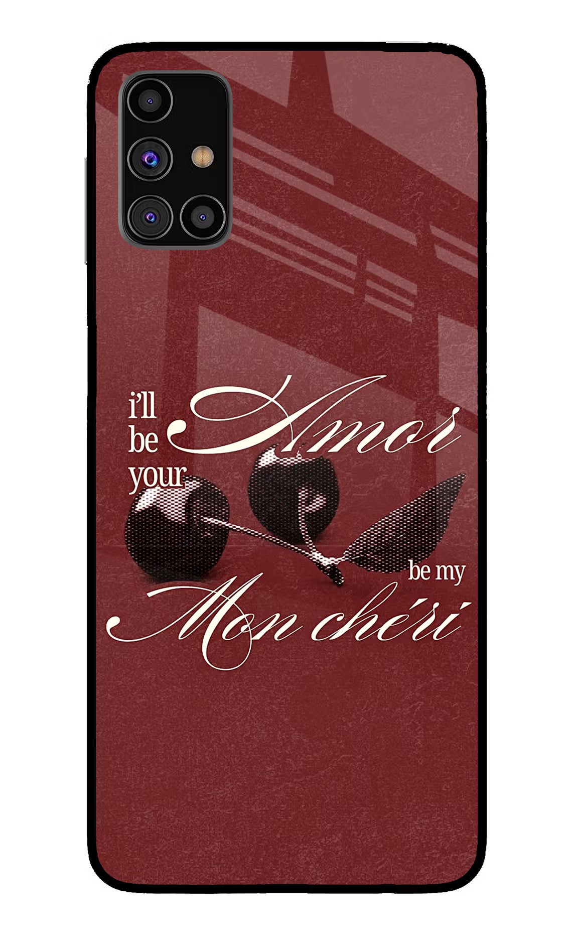 Velvet Cherry Samsung M31s Glass Case