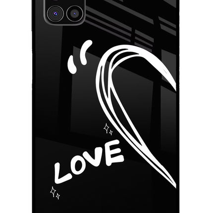 Love Line Samsung M31s Glass Case Back Cover by Casekaro