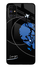 Love Orbit Samsung M31s Glass Case