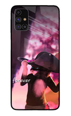Forever Cat Samsung M31s Glass Case