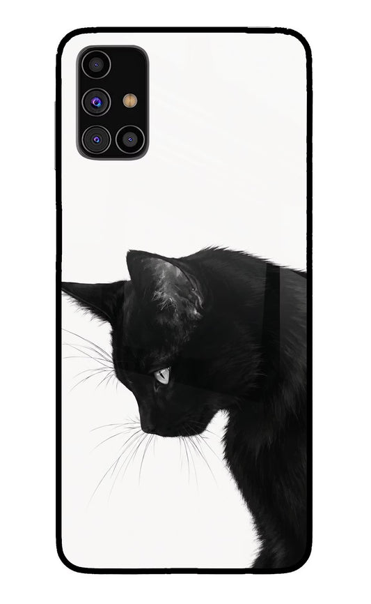 Shadow Gaze Samsung M31s Glass Case