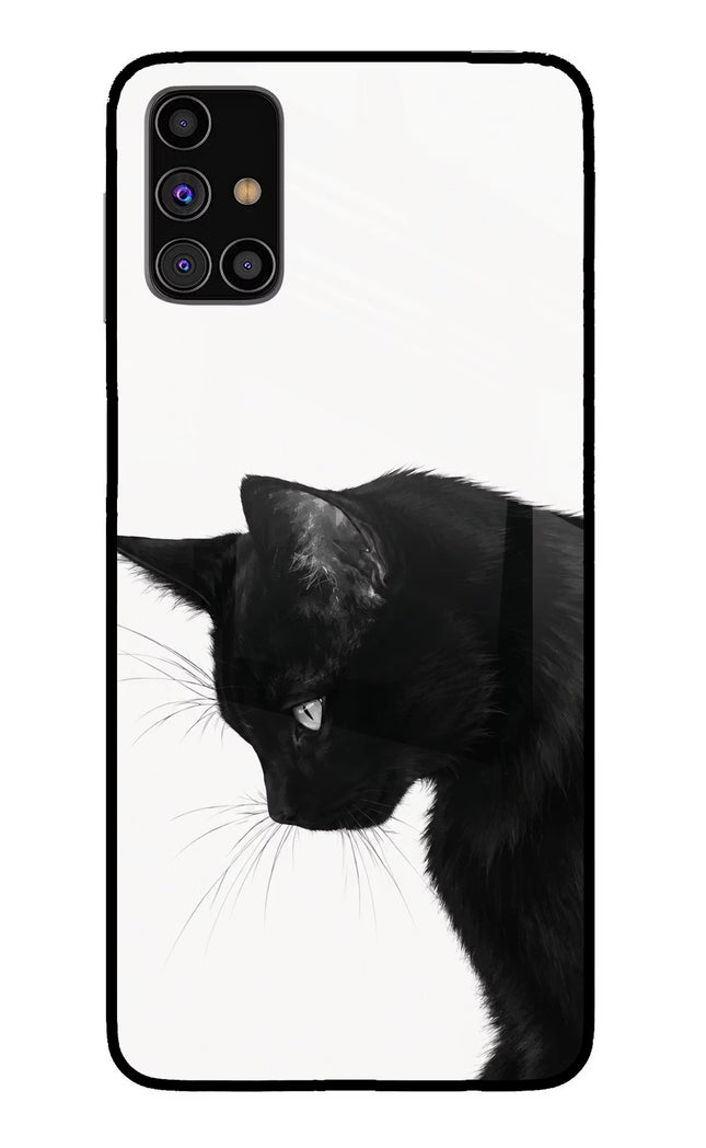 Shadow Gaze Samsung M31s Glass Case