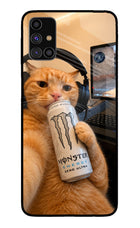Gamer Cat Energy Samsung M31s Glass Case