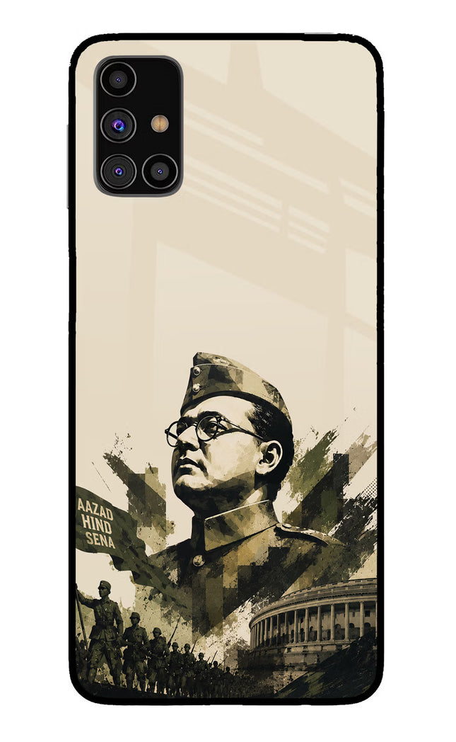 Netaji Rising Samsung M31s Glass Case
