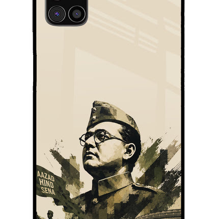 Netaji Rising Samsung M31s Glass Case Back Cover by Casekaro