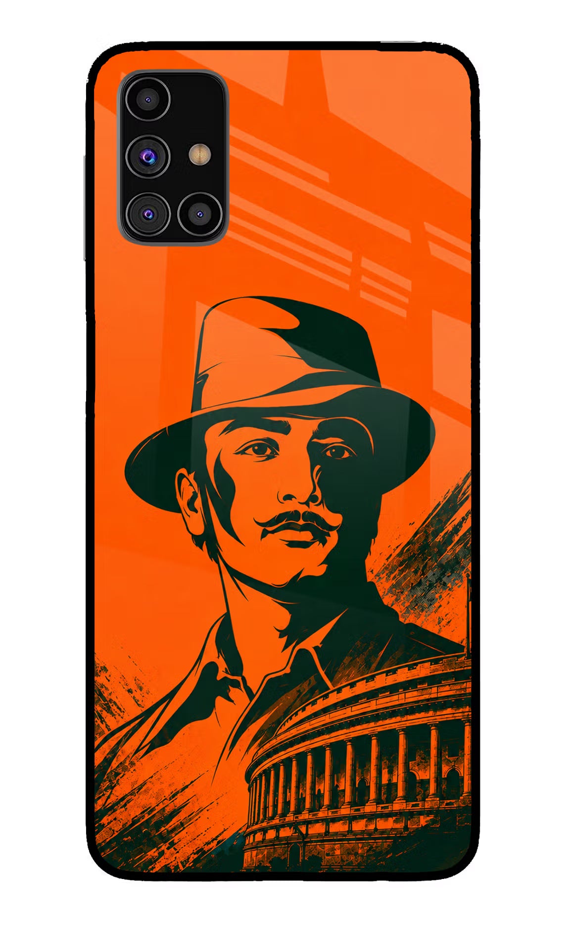 Bhagat Singh Legacy Samsung M31s Glass Case