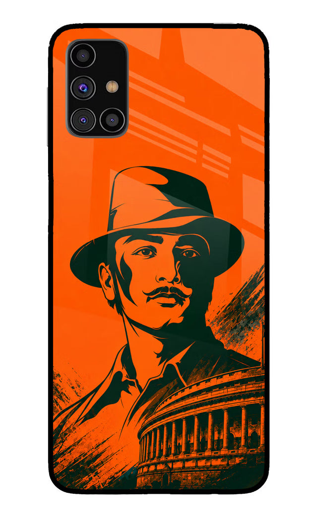 Bhagat Singh Legacy Samsung M31s Glass Case