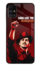 Bhagat Singh Revolution Samsung M31s Glass Case
