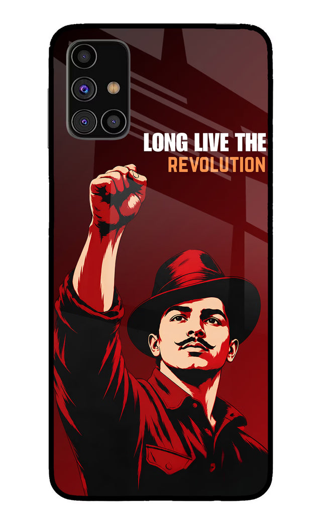 Bhagat Singh Revolution Samsung M31s Glass Case