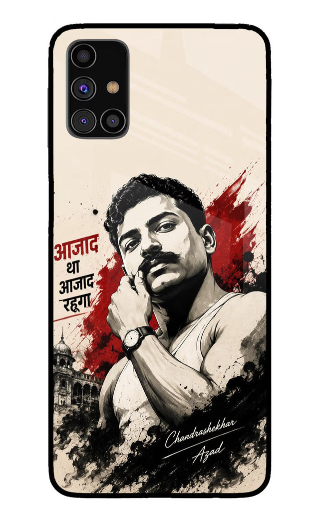 Chandrashekhar Azad Fearless Samsung M31s Glass Case
