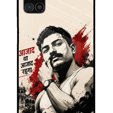 Chandrashekhar Azad Fearless Samsung M31s Glass Case Back Cover by Casekaro