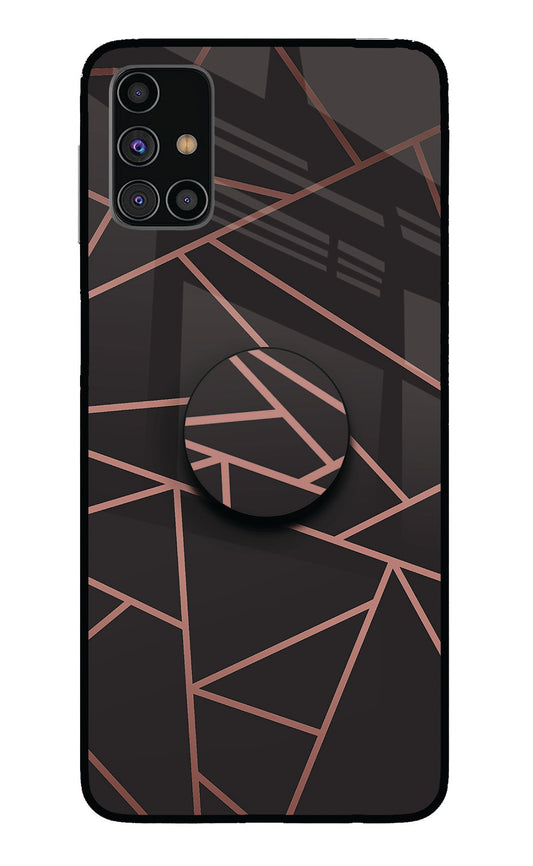 Geometric Pattern Samsung M31s Glass Case