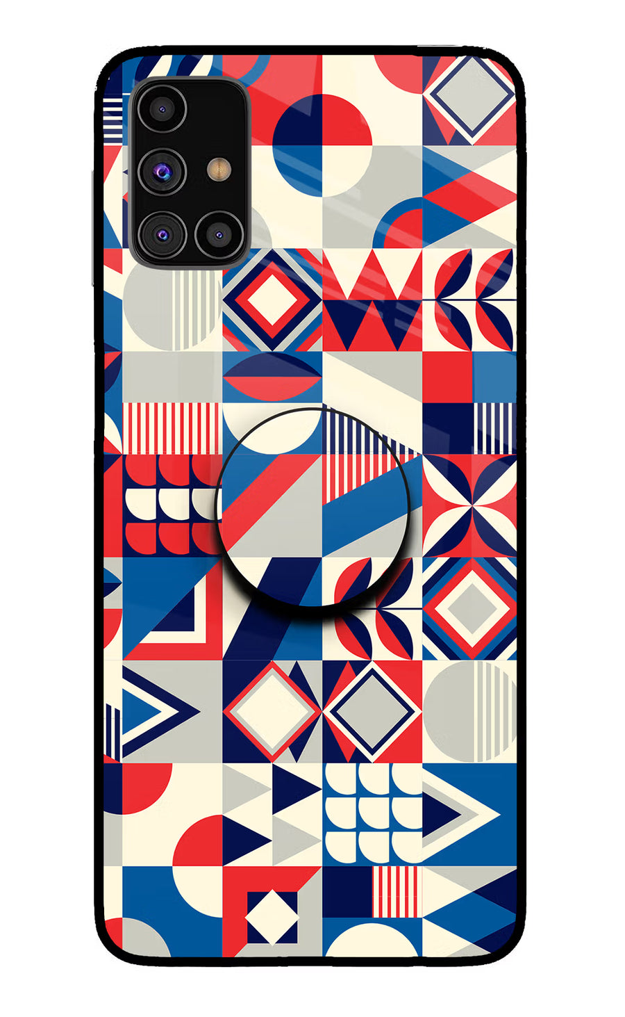 Colorful Pattern Samsung M31s Pop Case, Glass case