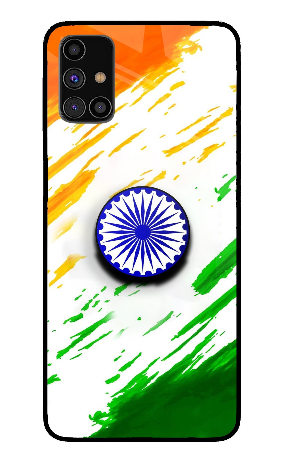 Indian Flag Ashoka Chakra Samsung M31s Pop Case