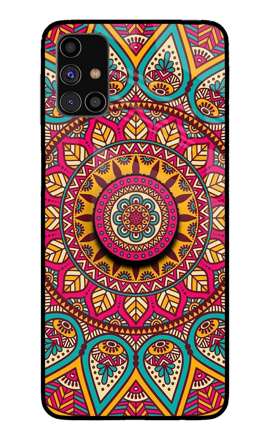 Mandala Samsung M31s Glass Case