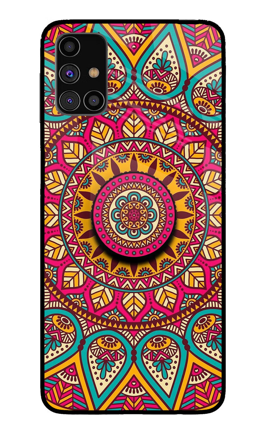 Mandala Samsung M31s Pop Case, Glass case