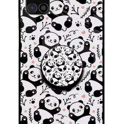 Cute Panda Samsung M31s Pop Case by Casekaro