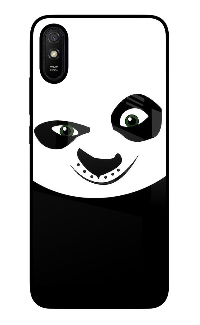 Panda Redmi 9A/9i Glass Case Back Cover by Casekaro