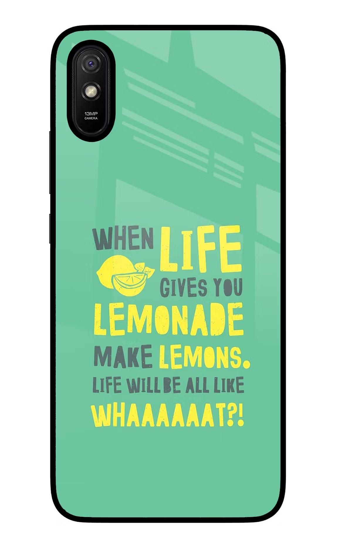Quote Redmi 9A/9i Glass Case Back Cover by Casekaro