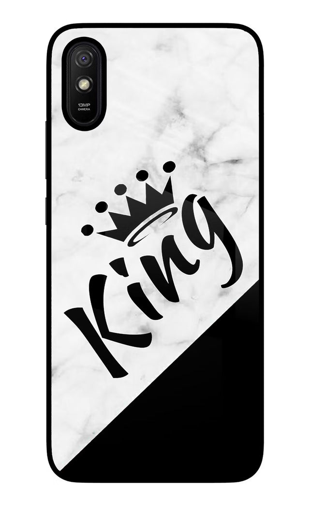 King Redmi 9A/9i Glass Case Back Cover by Casekaro
