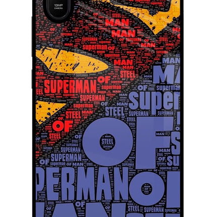 Superman Redmi 9A/9i Glass Case Back Cover by Casekaro