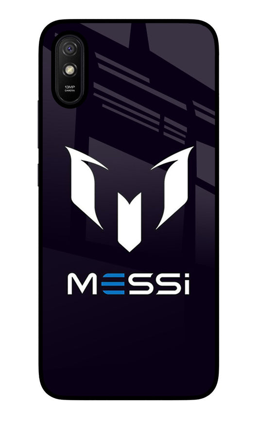Messi Logo Redmi 9A/9i Glass Case