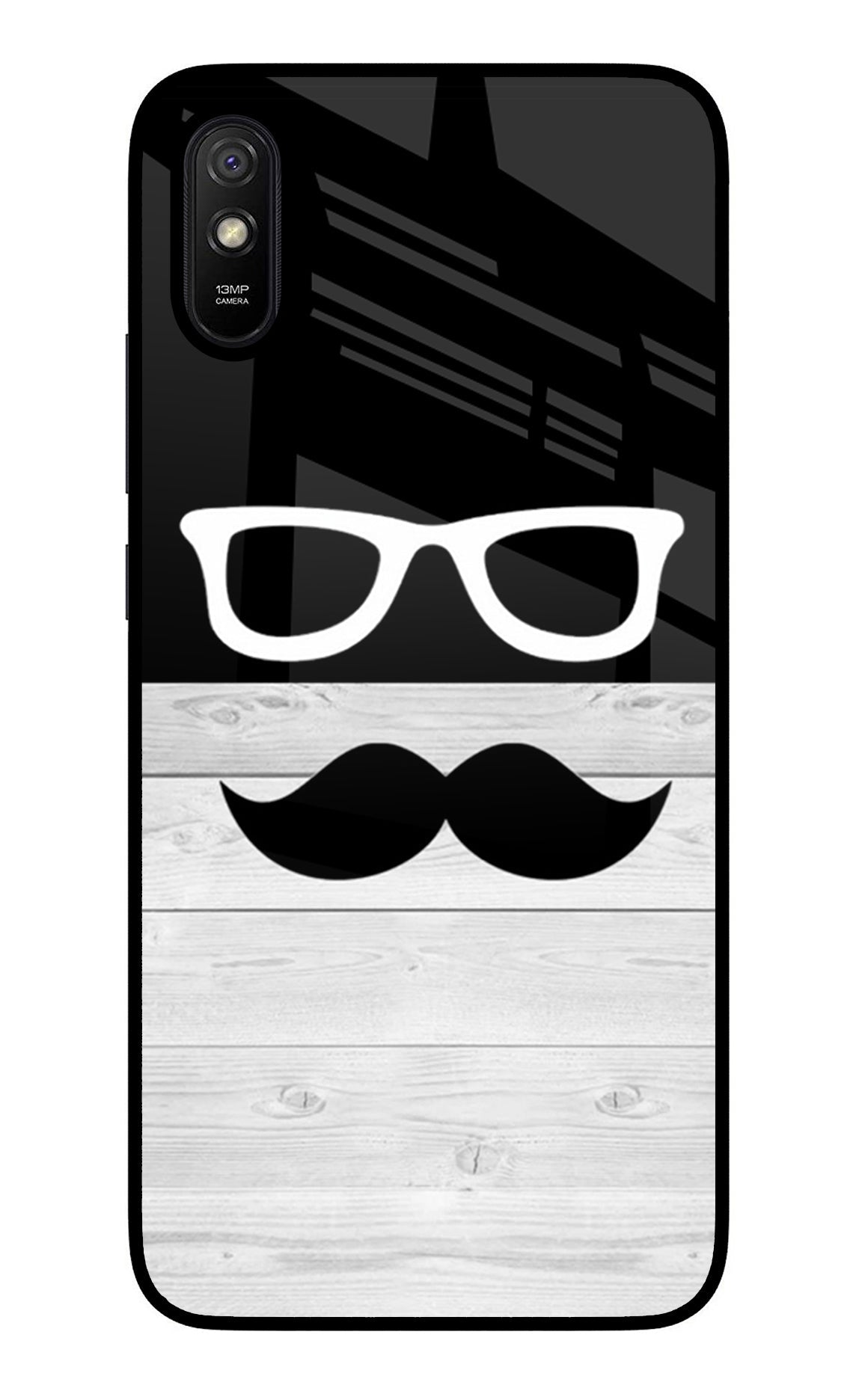 Mustache Redmi 9A/9i Glass Case