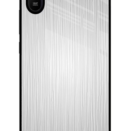Wooden Grey Texture Redmi 9A/9i Glass Case Back Cover by Casekaro
