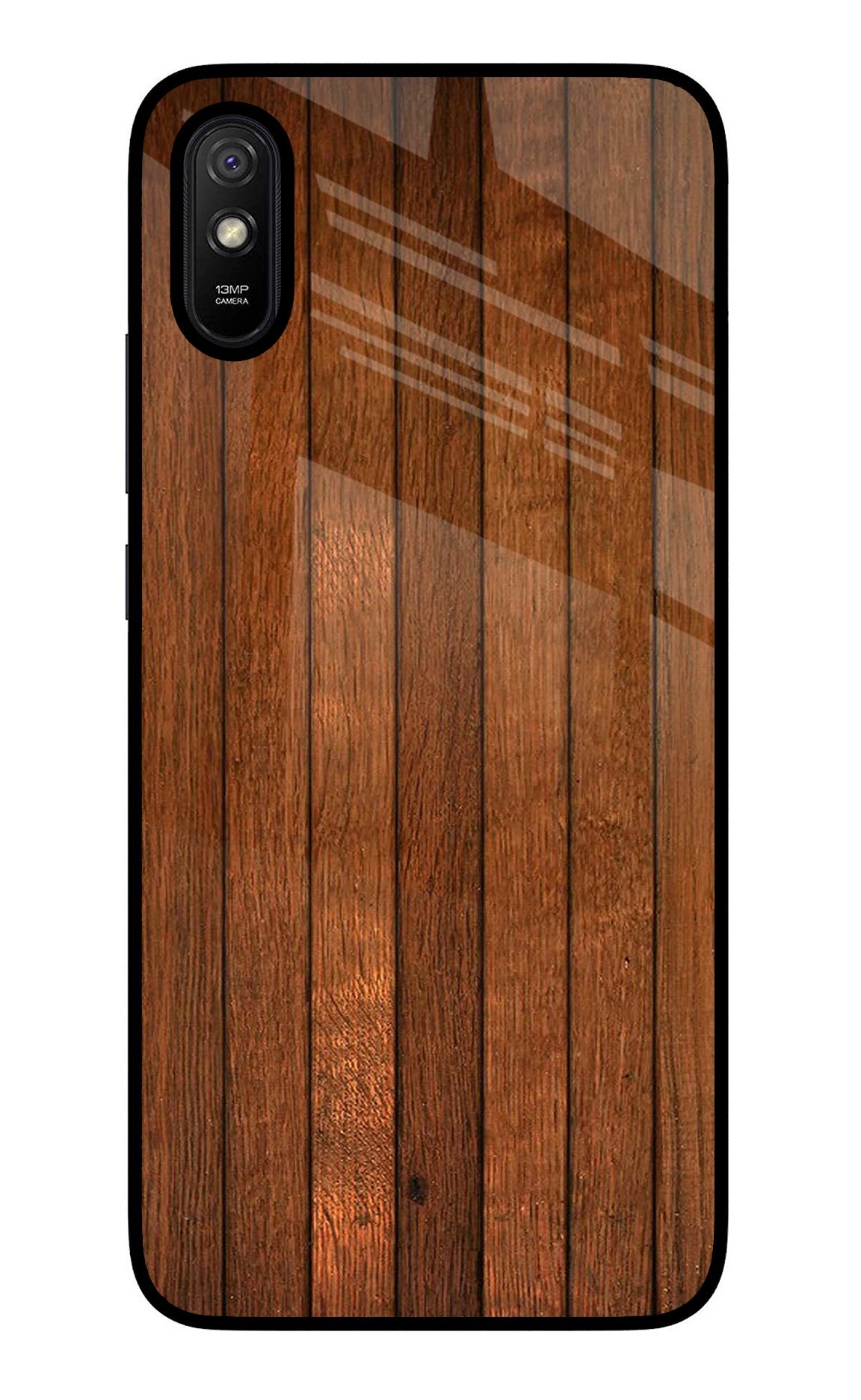 Wooden Artwork Bands Redmi 9A/9i Back Cover