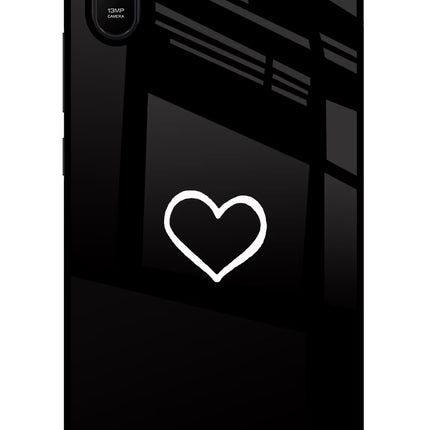 Heart Redmi 9A/9i Glass Case Back Cover by Casekaro