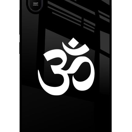 Om Redmi 9A/9i Glass Case Back Cover by Casekaro