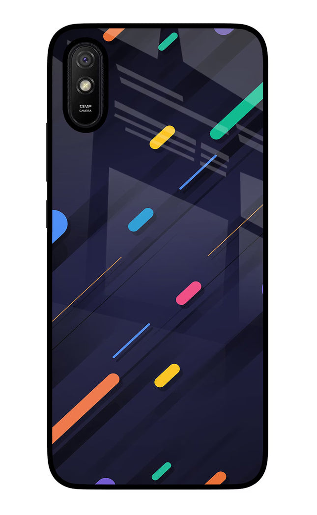 Abstract Design Redmi 9A/9i Glass Case Back Cover by Casekaro