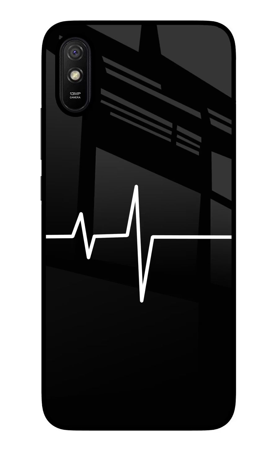 Heart Beats Redmi 9A/9i Back Cover, Glass case