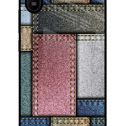 Multicolor Jeans Redmi 9A/9i Glass Case Back Cover by Casekaro