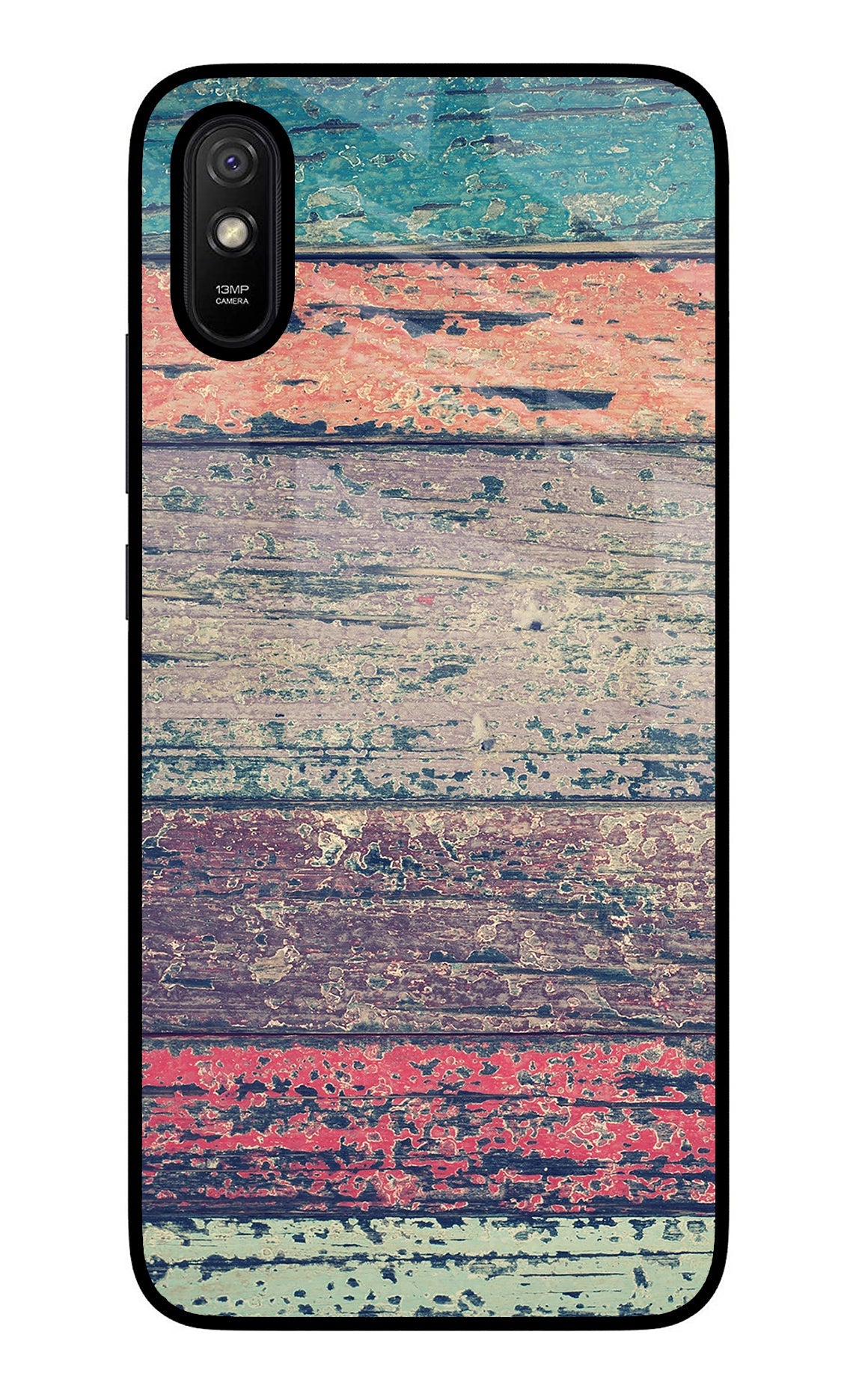Colourful Wall Redmi 9A/9i Glass Case