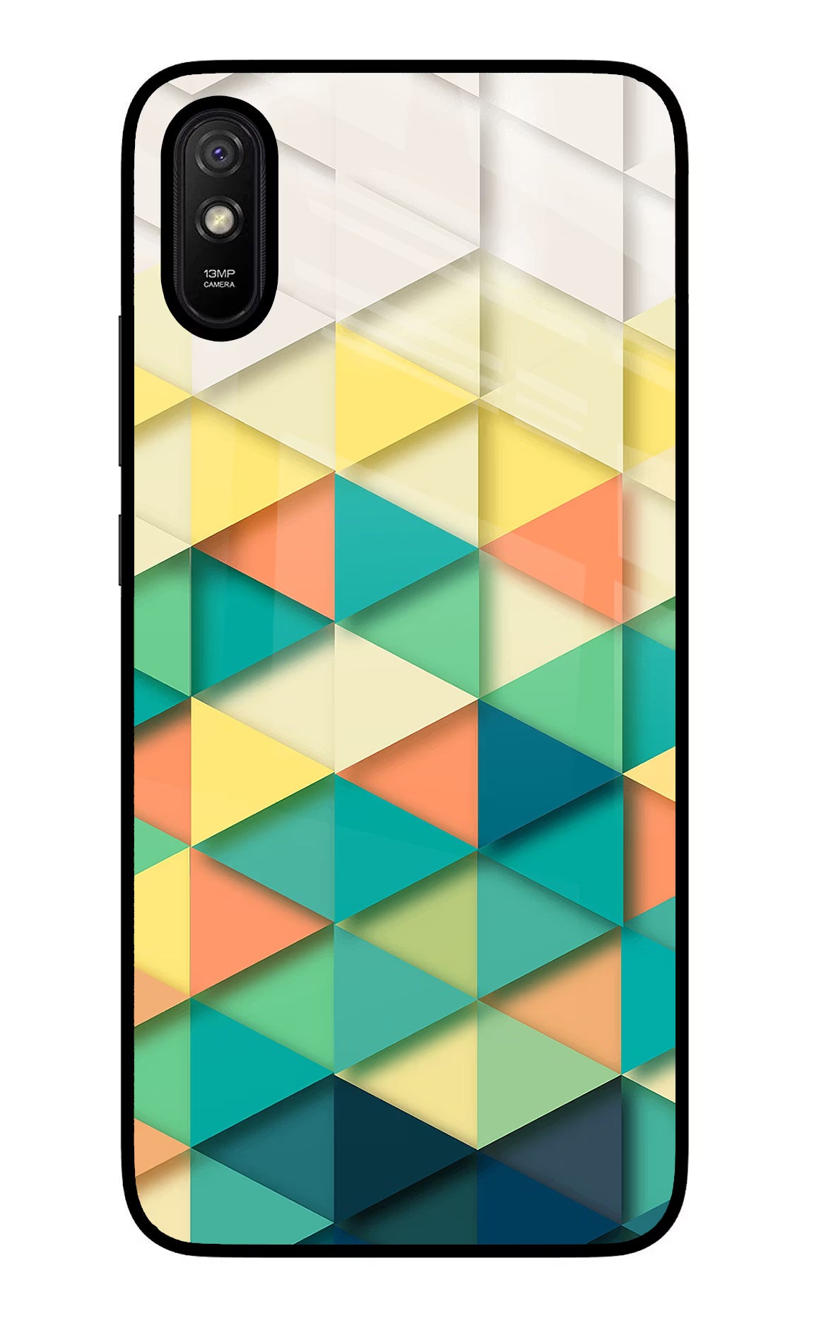 Abstract Redmi 9A/9i Glass Case Back Cover by Casekaro