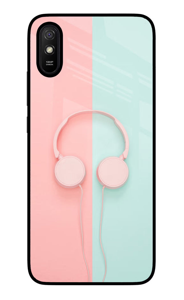 Music Lover Redmi 9A/9i Glass Case Back Cover by Casekaro