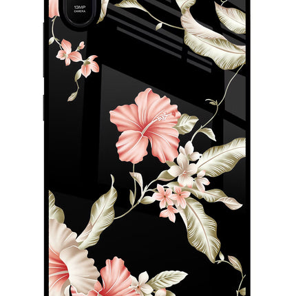 Flowers Redmi 9A/9i Glass Case Back Cover by Casekaro