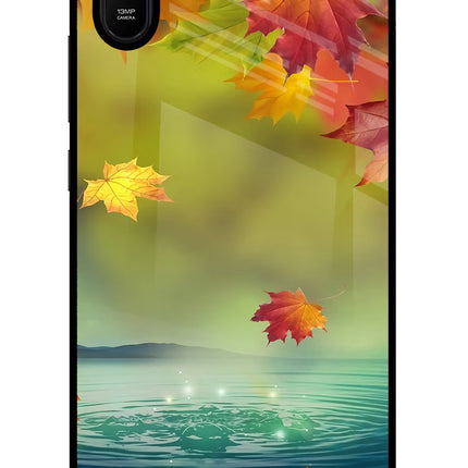 Flowers Redmi 9A/9i Glass Case Back Cover by Casekaro