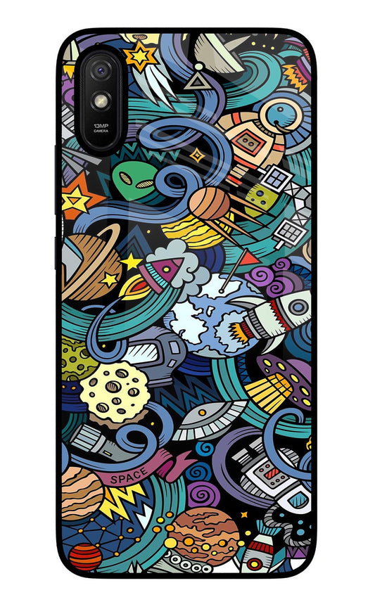 Space Abstract Redmi 9A/9i Glass Case