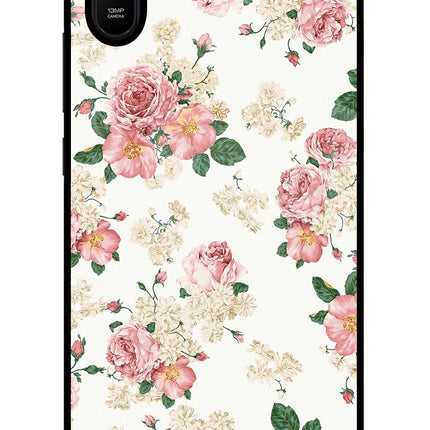 Flowers Redmi 9A/9i Glass Case Back Cover by Casekaro