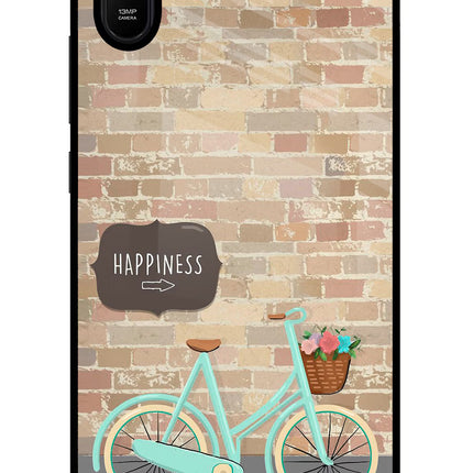 Happiness Artwork Redmi 9A/9i Glass Case Back Cover by Casekaro