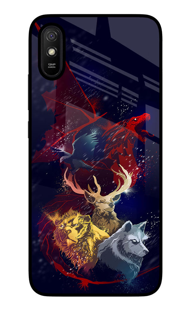Game Of Thrones Redmi 9A/9i Glass Case Back Cover by Casekaro