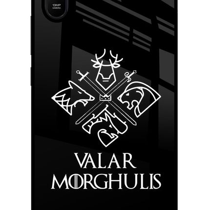 Valar Morghulis | Game Of Thrones Redmi 9A/9i Glass Case Back Cover by Casekaro