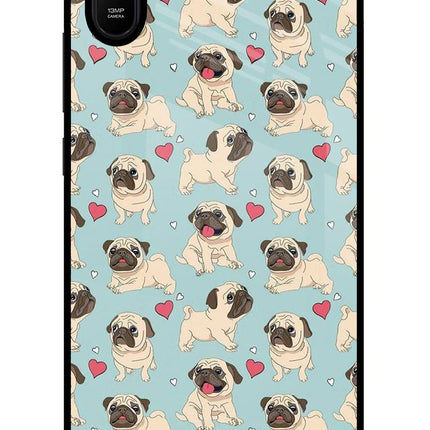 Pug Dog Redmi 9A/9i Glass Case Back Cover by Casekaro