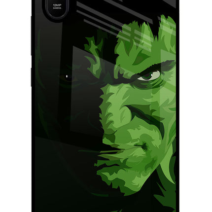 HULK Redmi 9A/9i Glass Case Back Cover by Casekaro