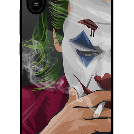 Joker Smoking Redmi 9A/9i Glass Case Back Cover by Casekaro